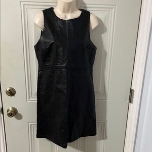 Altar’d state Black faux leather Sleeveless Dress medium